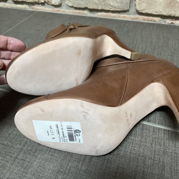 plenty by tracy reese Natalya High Heel Brown Bootie Ankle Boot Nib 8 38.5 - Picture 10 of 13
